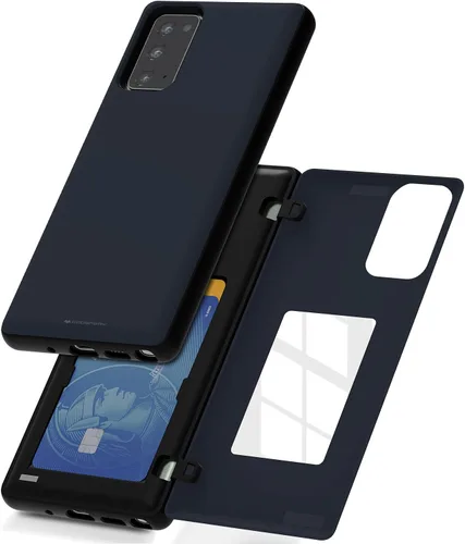 Vista 21 de GOOSPERY Parachoques magnético para puerta compatible con Galaxy Note 10, estuche tipo billetera con tarjetero, cierre automático por iman, funda