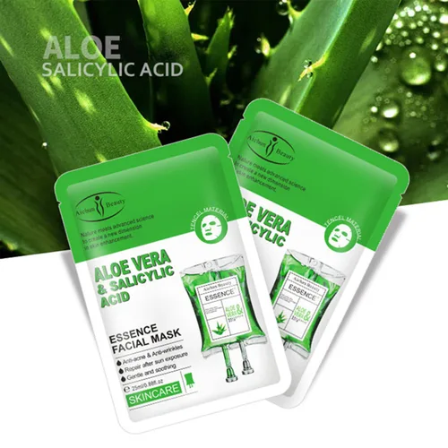 Vista 8 de AICHUN BEAUTY Essence Máscara facial Tencel material antiacné antiarrugas reparación después del sol hidratante limpieza profunda poro contractivo