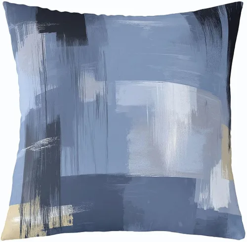 Vista 10 de Feelyou Juego de 4 fundas de almohada abstractas, funda de cojín moderna de arte abstracto para decoración del hogar, sala de estar, funda de cojín