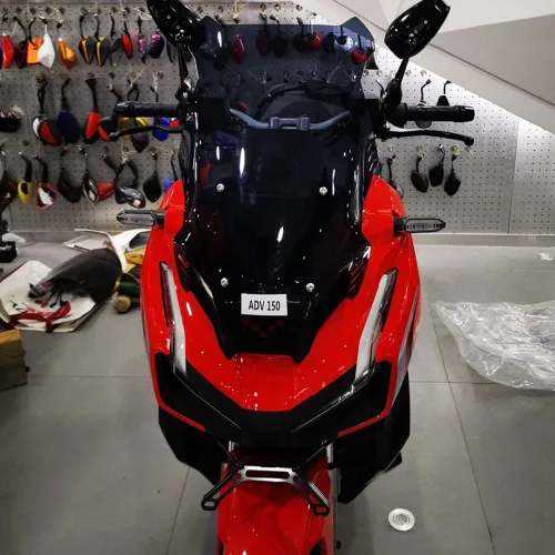 Vista 4 de ADV 150 - Parabrisas delantero para motocicleta, deflector de viento para ADV 150 adv150 2019 2020 2021 (color té)
