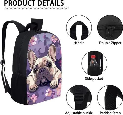 Vista 163 de HUGS IDEA Los animales frescos 3D niños escuela libro bolsa niños impresión mochilas, Baloncesto, Moderno