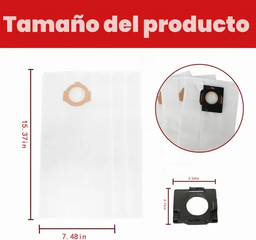 Vista 3 de 49-90-2016 Bolsas de polvo de lana para MILWAU-KEE 0960-20