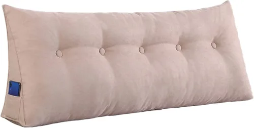 Vista 3 de Almohadas de cuña para sentarse en la cama, almohadas de lectura, almohada triangular con funda de almohada extraíble, cojín de respaldo para sofá