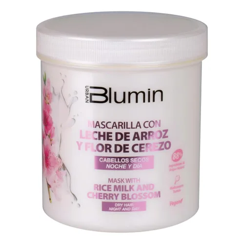 Vista 3 de Blumin -Champú (33.8 fl oz) y Mascarilla (23.7 fl oz) Leche de Arroz y Flor de Cerezo