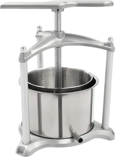 Vista 15 de Fruit Wine Press 1.6 Gallon Stainless Steel Manual Juice Maker 100% Nature Juice Making, Apple Grape Berry Vegetables Crusher, Olive Oil Cider