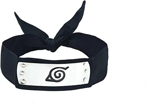 Vista 2 de Ninja Leaf Village Ninja Shinobi Cosplay Headband with 3PCS White Ninja Weapons Props Small Kunai Plastic for Anime Cosplay