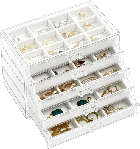 Vista 2 de ProCase Paquete de organizador de pendientes con soporte desmontable para pulseras