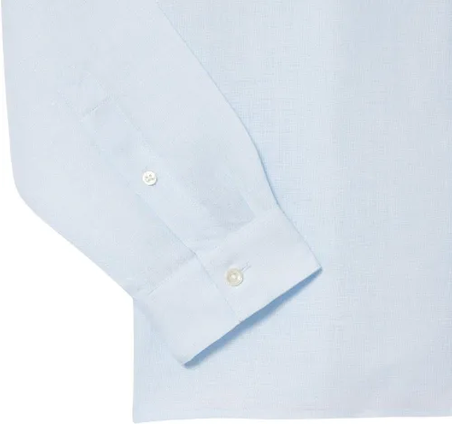 Vista 7 de Lacoste Camisa casual de lino con botones para hombre