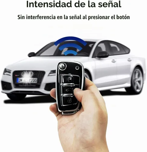 Vista 5 de OFFCURVE para Audi Funda de Llave, Carcasa de Llave de TPU Suave Premium de 360 Grados de Protección Completa Compatible con Audi A1 A3 Q3 Q7 R8 A6L