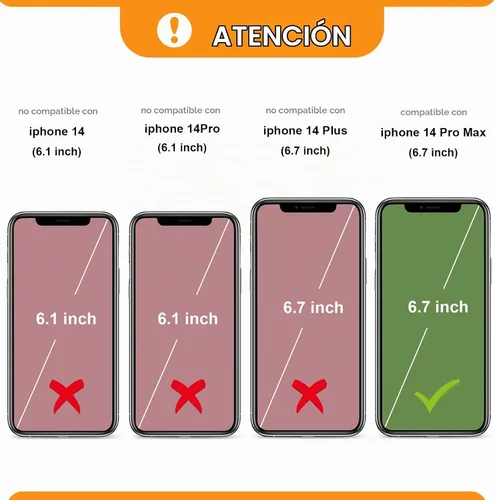 Vista 2 de Bocasal Funda tipo cartera cruzada para iPhone 14 Pro Max, con bloqueo RFID, de piel sintética, con cremallera, funda tipo cartera con función atril