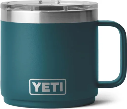 Vista 12 de YETI Rambler - Taza apilable de 14 onzas, aislada al vacío, de acero inoxidable con tapa MagSlider Stackable Violeta ultramar