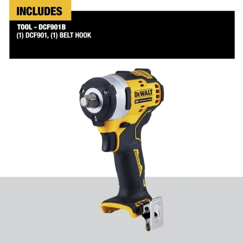 Vista 2 de DEWALT DCF901B XTREME 12V MAX* Llave de impacto inalámbrica de 1/2 pulgada sin escobillas (solo herramienta)