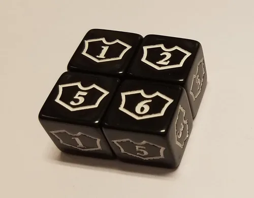 Vista 4 de 14 dados de contador y lealtad para Magic: The Gathering y otros juegos/CCG MTG