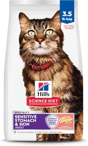 Vista 19 de Comida seca para gatos con piel y estómago sensible, de Hill's Science Diet