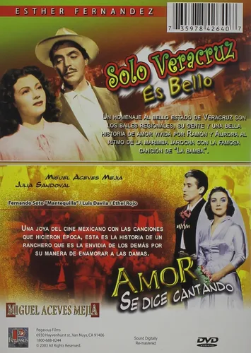 Vista 2 de 2 Pack Peliculas Clasicas Amor se dice cantando Solo Veracruz