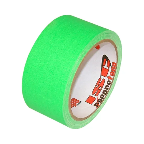 Vista 2 de ISC Racers Tape NEON DULL-FINISH/YEL210 ISC Cinta de corredor con acabado mate neón de 2" x 30 pies, amarillo fluorescente