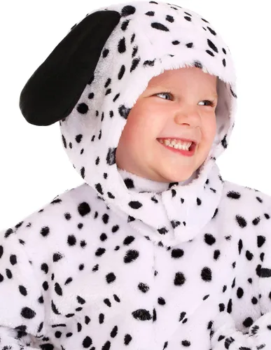 Vista 8 de Disfraz de dálmata para niños pequeños mono de perro manchado para cachorros