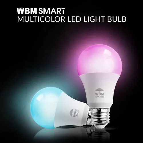 Vista 8 de Himalayan Glow Bombilla LED, cambio de color RGB y regulable, 9.5 W, control WiFi, bombilla multicolor, compatible con Alexa, Google Home