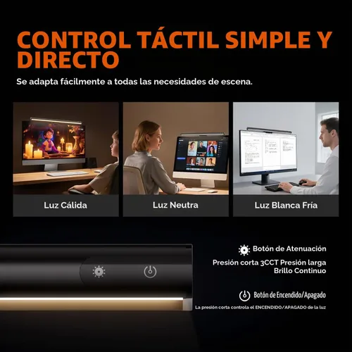 Vista 8 de LYMAX Barra de luz para monitor de computadora