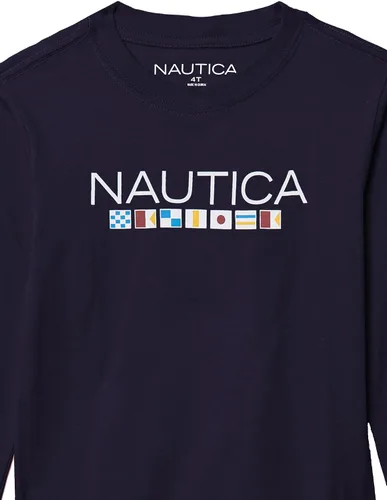 Vista 3 de Nautica Camiseta de manga larga con cuello redondo para niño
