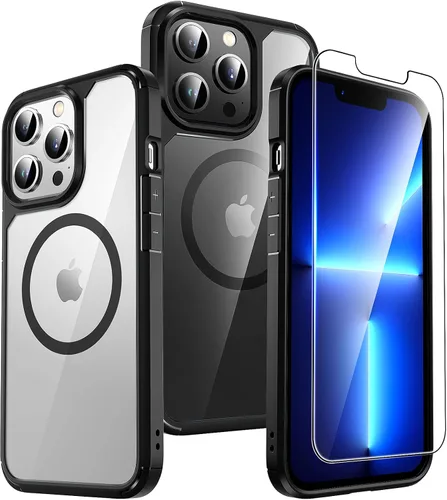 Vista 22 de TAURI Funda para iPhone 17, antiamarilleamiento con protector de pantalla, protección de grado militar, a prueba de golpes, delgada para iPhone 17