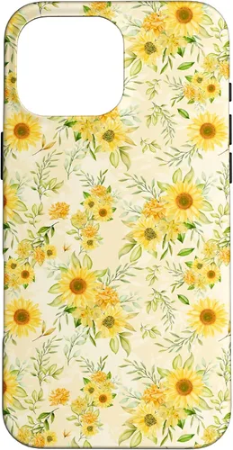 Vista 19 de Cute Sunflower Pattern Yellow Pastel Flower Case for iPhone 16