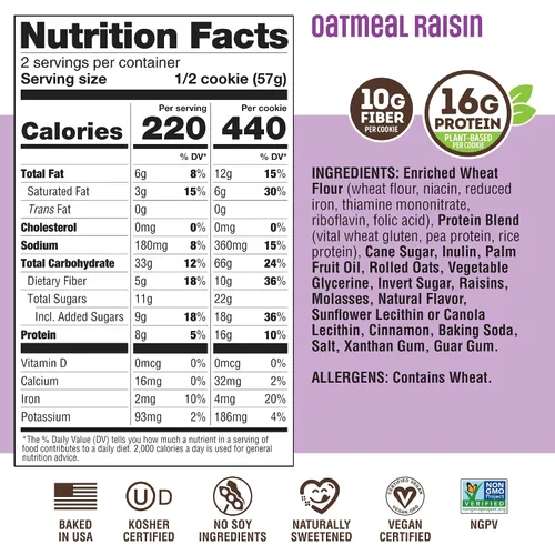 Vista 2 de Lenny & Larry's - The Complete Cookie (galletas de diversos sabores)
