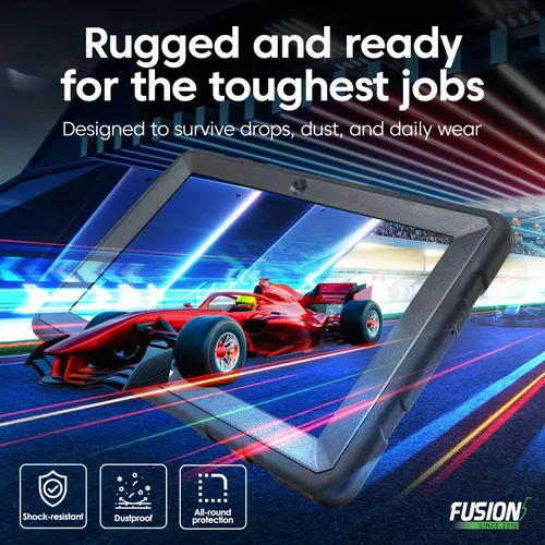 Vista 4 de Fusion5 Tablet PC profesional resistente con Windows 11 de 10.1 pulgadas, 12 GB de RAM, SSD de 256 GB, Intel de 13ª generación, tableta Full HD