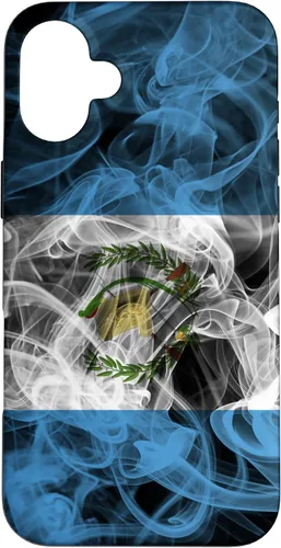 Vista 23 de Funda para iPhone 17 con diseño de bandera de Guatemala con estética ahumada