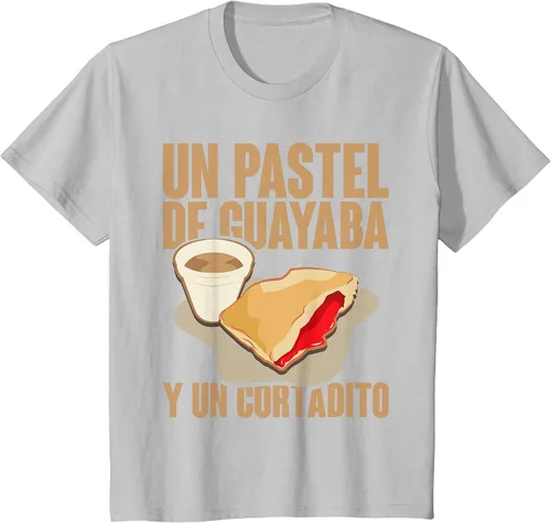 Vista 13 de Funny Cuban Coffee Guayaba Guava Breakfast T Shirt T-Shirt Asphalt Grey
