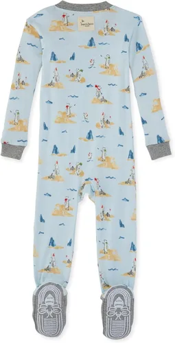 Vista 2 de Burt's Bees Baby - Pijama para niña, con cremallera delantera y pies cerrados antideslizantes, de algodón orgánico 100%, para niñas pequeñas