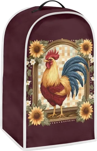 Vista 29 de Cubierta antipolvo para licuadora con estampado de girasol, funda para batidora de pie o cafetera, poliéster antihuellas dactilares, a prueba