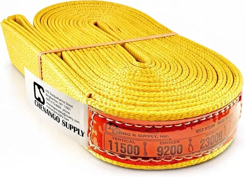 Vista 25 de DD Sling. Correa de 2 capas para levantamiento, de red de nylon, de doble ojal. Muy resistente (900 tejidos).Capacidad de carga vertical