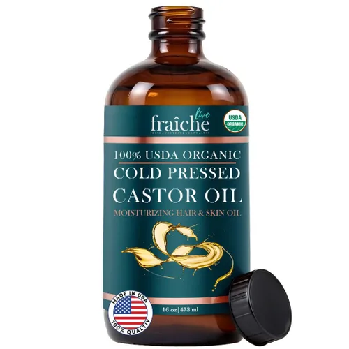 Vista 12 de Live Fraiche Suero de pestañas de aceite de ricino orgánico para el crecimiento del cabello, suero de crecimiento de pestañas de cejas 100% puro
