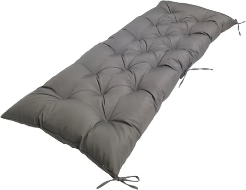 Vista 11 de Cojín de banco para exteriores, color negro, antideslizante, para muebles de exterior, almohadillas gruesas para sillas de patio de 40 pulgadas