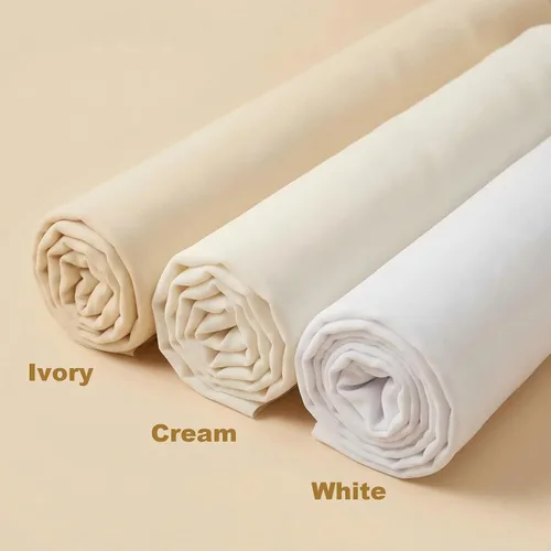 Vista 6 de iNee 100% Tela de Algodón para Bordado, Tela de Bordado de Algodón, 20 por 60 Pulgadas, Crema