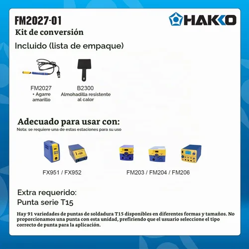 Vista 2 de Hakko FM2027-01 Soldador