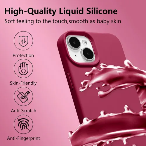 Vista 228 de Funda magnética de silicona para iPhone 13 Pro, color blanco antiguo [Compatible con Magsafe] [Forro de microfibra suave antiarañazos], funda