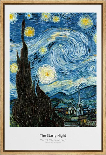 Vista 65 de SIGNWIN Lienzo enmarcado para pared, diseño de Vincent Van Gogh, un par de amantes, naturaleza, ilustraciones de área silvestre, bellas artes