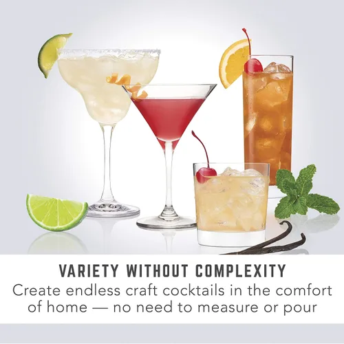 Vista 3 de Bartesian Cosmopolitan, Margarita y Old Fashioned - Cápsulas mezcladoras de cóctel, paquete de 18 cápsulas de cóctel, para coctelera Bartesian