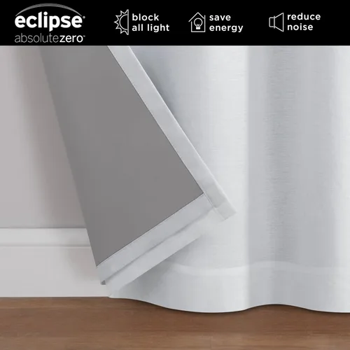 Vista 3 de Eclipse Dutchess - Cortinas 100% opacas con ojales, cortinas de ventana con aislamiento térmico para sala de estar, dormitorio o sala de prensa
