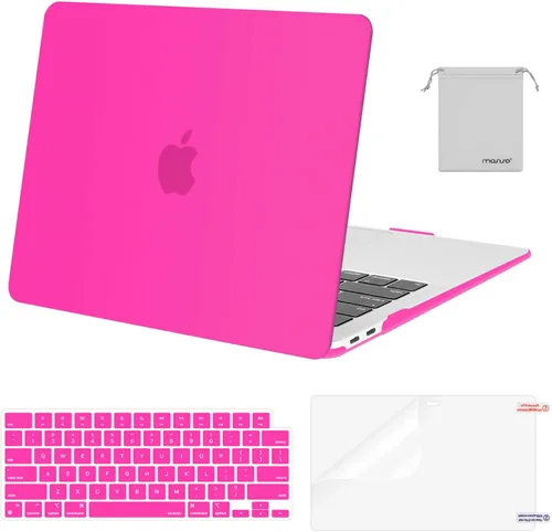 Vista 18 de MOSISO - Funda rígida y de plástico compatible con MacBook Air de 13 pulgadas versión 2022, 2021-2018, A2337 M1 A2179 A1932; con cubierta