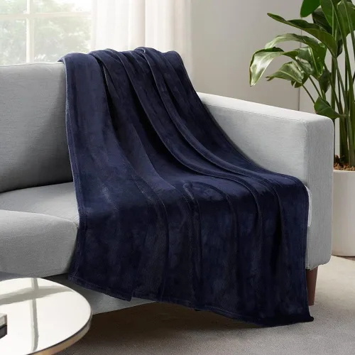 Vista 8 de SERTA Manta acogedora de felpa gruesa y mullida súper suave y ligera para cama, sofá o viajes, tamaño individual (60 x 80 pulgadas), color gris