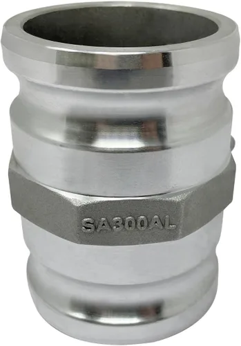 Vista 10 de Gloxco Tipo de aluminio AA leva y ranura de montaje, Camlock macho x Camlock macho (1, 1 "Camlock macho x 1" macho Camlock)