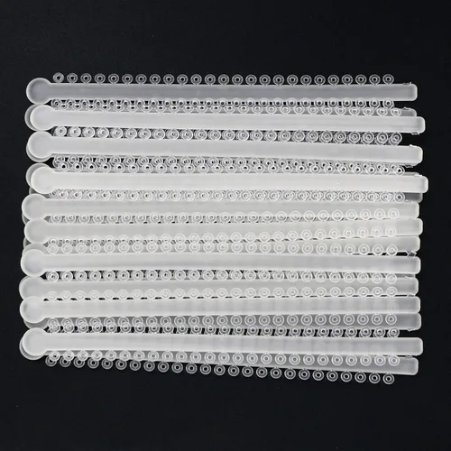 Vista 8 de Bandas de ortodoncia elásticas de ligadura dental surtidas para soportes de ortodoncia (NEGRO (5 #))