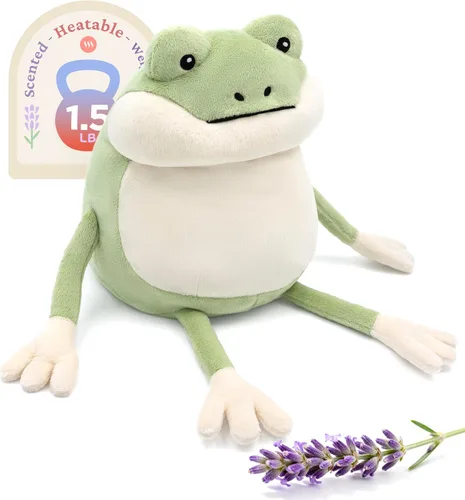 Vista 14 de IKASA Animal de peluche de pingüino para microondas, almohadilla térmica para mayor comodidad y calidez, calentable y refrigerable de 1.5 libras