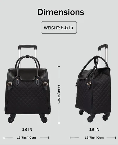 Vista 3 de VH&GRED Equipaje de viaje de negocios18 pulgadas caja de tela bolsa de carro pequeña maleta portátil de rueda universal maleta femenina se puede