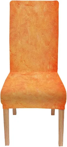 Vista 66 de TOMWISH Juego de 2 fundas para sillas de comedor, color turquesa y gris, fundas elásticas para sillas Parsons, de elastano, lavables, protectores