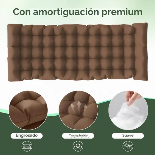 Vista 8 de Amopatio Sillas de gravedad cero (1, marrón XL, 29 pulgadas)