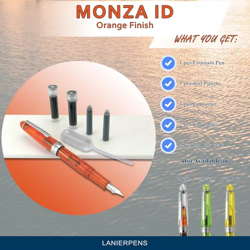 Vista 7 de Monteverde Monza ID Pluma Estilográfica - Naranja